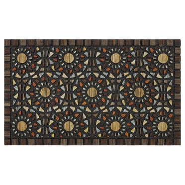 Mainstays Mosaic Grain Polyester Doormat, 18" x 30"