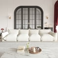 thumbnail image 1 of The Magic Home Canapé Sectionnel Modulaire en Chenille en Forme de L pour Plancher, 4 Places, Beige, 1 of 12