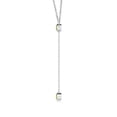 thumbnail image 2 of Angara Collier en Péridot Naturel - Collier Style Lariat Rond en Péridot Serti Clos 1,1 ct en Platine pour Femmes, 2 of 8
