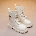 thumbnail image 4 of Bottes pour Filles Nœud Papillon Long Baril Cuir Princesse Mode Automne, 4 of 7