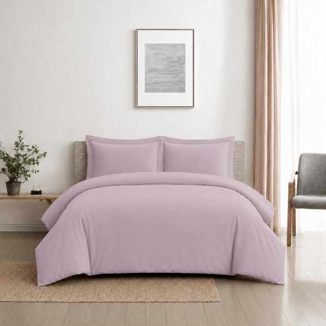Swift Home Ensemble housse de couette unie ultra douce, Lit simple, Lavande