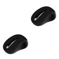 thumbnail image 1 of Xingzhi Ordinateur 2,4 GHz Sans Fil Sans Fil Bureau Souris Optique 1600 Dpi avec Récepteur USB Noir Mat 2 Ensembles, 1 of 6