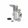 thumbnail image 1 of Weigh Safe Trailer Hitch Ball Mount LTB8-2 180 Degree; Fits 2 Inch Receiver; 12500 Gross Trailer Weight; Turnover; Adjustable; Stowable; 8 Inch Drop/9 Inch Rise, 1 of 4