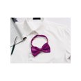 thumbnail image 5 of INSPIRE CHIC Accessoires de Nœud Papillon pour Hommes Sangle Ajustable Formel Uni Smoking Pré-Noué Violet Rouge, 5 of 5
