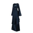 thumbnail image 2 of TJAZFJPA Robes de Vacances pour Femmes Femmes Grande Taille Solide Vintage Renaissance Manches Longues Bandage Longue Robe de Soirée Robe Gainante Robe en Chiffon pour Femmes, 2 of 8