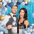 thumbnail image 2 of 1pcs Set 9.8ft Gold Aluminium Foil For Birthday Party Photo Backdrop Fringe Curtain Tinsel Curtain Backdrop Streamers Party 1pcs Set 9.8ft Gold Aluminium Foil Photo Backdrop For Birthday Party Stream, 2 of 7