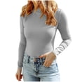 thumbnail image 1 of Mode Femme Chandail-Over Ajusté Col Roulé Manches Longues Bas Tricoté, 1 of 1