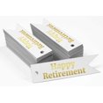 thumbnail image 2 of Inkdotpot Pack Of 100 Real Gold Foil Paper Tags Happy Retirement Favor Hang Tags, 2 of 6