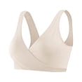 thumbnail image 1 of LSLJS Pregnant Women's Plain Color Bra Nursing Bras Vest Tops, 1 of 2