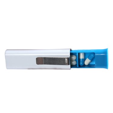 Travel Pill Box Medication Reminder Portable Pill Box Medicine Storage Holder Case Container with Clip