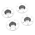 thumbnail image 2 of Wheel Hubcaps, Anti Slip Wheel Hub Cover Beautiful Appearance Stable Performance  For 1/6 RC Car Silver, 2 of 8