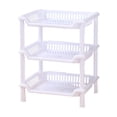 thumbnail image 2 of 3-Layer Storage Rack for Bathroom and Kitchen Meitianfacai - Freestanding Plastic Storage Organizer Shelf for Bathroom, 2 of 3