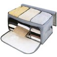 thumbnail image 1 of Bac de Rangement Pliable en Tissu, Organisateur, Boîte Cube de Rangement avec Fenêtre Transparente, 1 of 7