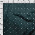 thumbnail image 3 of oneOone Coton Cambric Bleu Sarcelle Foncé Tissu Floral Matière de Robe Tissu Imprimé Tissu au Mètre 56 Pouces de Large, 3 of 4