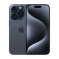 thumbnail image 1 of Restored Apple iPhone 15 Pro Fully Unlocked Blue Titanium 128GB - Excellent (Certified Refurbished), 1 of 5
