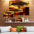 thumbnail image 4 of Design Art - Arbre Solitaire au Coucher du Soleil Africain, 4 of 4