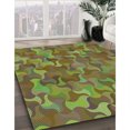 thumbnail image 3 of Ahgly Tapis Rectangulaire Lavable en Machine Intérieur Transitionnel Vert Pistache, 5 Pieds x 8 Pieds, 3 of 7