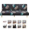 thumbnail image 1 of 2024 Armless Futon Sofa Bed Cover  Stretch Sofa Couch Slipcovers Without Armrests  Printed Furniture Protector Cover  9 Colors, 1 of 13