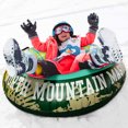 thumbnail image 2 of 47inch Ski Sled Low Temperature Resistance Strong Load-bearing Inflatable Ski PVC Skull Pattern Winter Snow Sled for Outdoor, 2 of 7