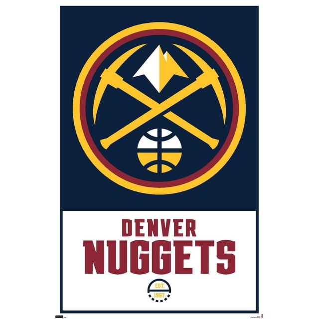 NBA Denver Nuggets - Logo 21 Wall Poster, 22.375" x 34"