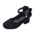 thumbnail image 1 of Kcodviy Children Shoes Thick High Girl Slides Heel Sandals able Diamond Slip on Shoes Toddler Girl Bow Small High Heel Jelly Toddler Sandals Princess Sandals, 1 of 8