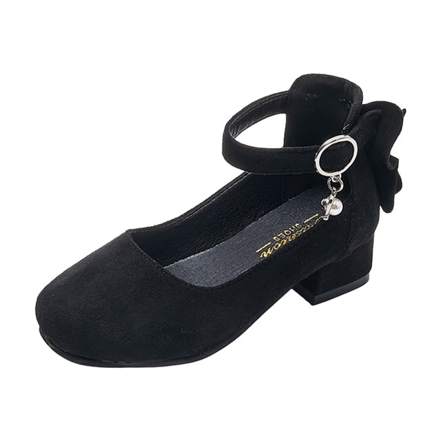 Kcodviy Children Shoes Thick High Girl Slides Heel Sandals able Diamond Slip on Shoes Toddler Girl Bow Small High Heel Jelly Toddler Sandals Princess Sandals