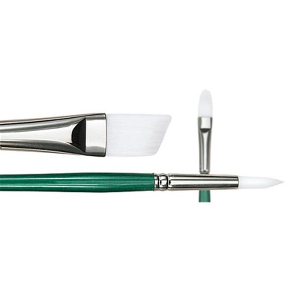 Princeton Brush 6100B-8 6100 White Synthetic Bright Brush, Size 8
