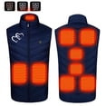 thumbnail image 4 of Gilet Chauffant pour Femmes, Rechargeable par Usb, Lavable, Gilet Chauffant Sans Manches à Imprimé Floral pour Ski, Camping, Randonnée, Gilet Chauffant pour Hommes, 4 of 9