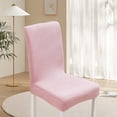 thumbnail image 2 of Dining Room Chair Cover Elastic Stretch Polyester Fleece Seat Slipcover with Secure Fit for Standard Chairs – Color 11, 2 of 7