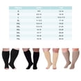 thumbnail image 2 of kurtrusly Compression Socks Wide Calf Health Care Long-lasting Black Skin Color Professional Practical Long-lasting Elderly Skin Clor/Toe 7XL, 2 of 9