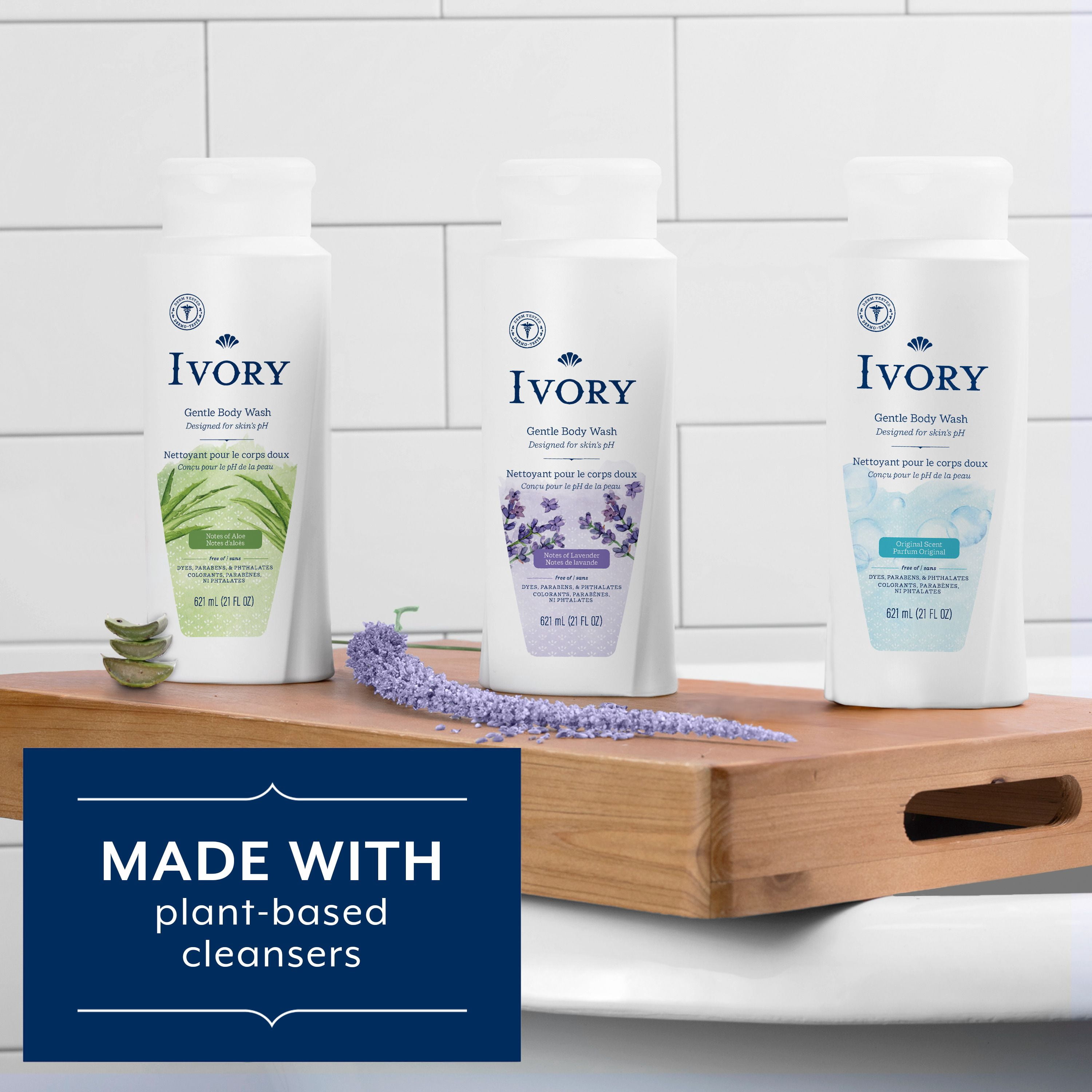 Ivory Nettoyant pour le Corps Doux, Notes d'Aloès