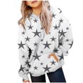 thumbnail image 1 of FAOWME Sweat à Capuche Imprimé à Manches Longues pour Filles Chandail Blanc 7-8 Ans, 1 of 4
