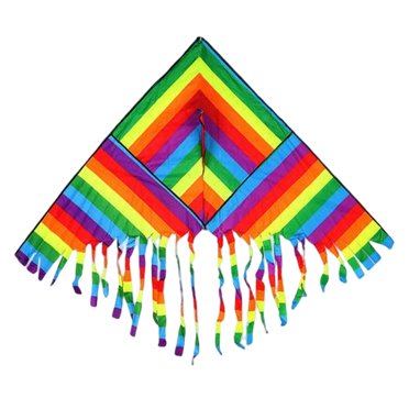 QualitChoice Cerf-Volant Arc-en-Ciel Dessin Animé Longue Queue Festival Anniversaire Fête Cerfs-Volants Décoratifs Réutilisable Jouet de Sport Extérieur pour Adultes Type9 1 Ensemble