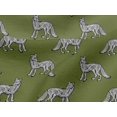 thumbnail image 4 of oneOone Viscose Jersey Fabric Fox Block Printed Craft Fabric BTY 60 Inch Wide, 4 of 5