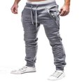 thumbnail image 1 of Men‘s Cargo Combat Work Trousers Sports Gym Jogging Zipper Drawstring Pants, 1 of 1