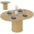thumbnail image 1 of HOMCOM Extendable Dining Table 43.5"-59" Farmhouse Kitchen Table Natural, 1 of 10