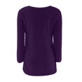 thumbnail image 4 of WZXFASHION Womens Casual Solid Long Sleeve Jumper Sweaters Blouse Up To 50% Off men’s pullover sweater, 4 of 5