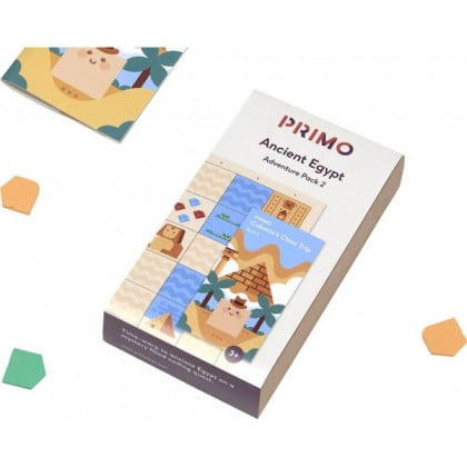 PRIMO Cubetto Ensemble Éducatif d'Aventure sur l'Égypte Ancienne pour Robot de Codage Éducatif