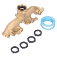 thumbnail image 2 of Hose Splitter, Brass Adjustable 4 Way Connector NPT 3/4 Leakproof  For Garden For Lawn Watering For Irrigation System, 2 of 8
