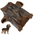 thumbnail image 4 of Dog Leather Jacket, Waterproof Dog Jacket Coat Windproof Warm  for Outdoor for Winter M, 4 of 8
