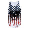 thumbnail image 2 of Innerwin Tank Tops American Flag Print Mens Muscle Shirts Gym Sleeveless Bodybuilding Summer Style E 3XL, 2 of 4