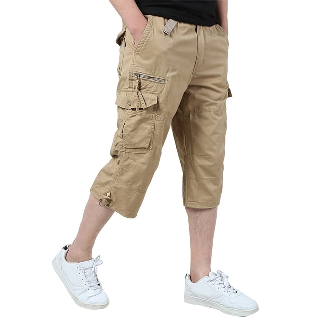 cllios Mens Cargo Pants Relaxed Fit Multi Pockets Pants Work Work Pants Loose Camping Cargo Pants
