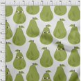thumbnail image 3 of oneOone Cotton Poplin Light Green Fabric Fruits Craft Projects Decor Fabric Printed By The Yard 56 Inch Wide, 3 of 4