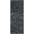 thumbnail image 1 of Safavieh Leather Shag Leather Runner Rug LSG511N-26 in Grey, 1 of 1