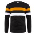 thumbnail image 3 of AherBiu T-Shirts à Manches Longues pour Hommes à Col Ras du Cou Ajustés Décontractés Mode Golf Sports Tees Hauts, 3 of 4