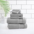 thumbnail image 1 of hometrends Solid Bath Towel 6-Piece Set, Grey, 1 of 4