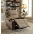 thumbnail image 1 of ACME Bina Recliner in Taupe Polished Microfiber, 1 of 3