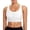White, variant on Women Sports Bra Bikini Top Swim Bra Athletic Swim Top Neck Bathing Suit, Suitable For College Life