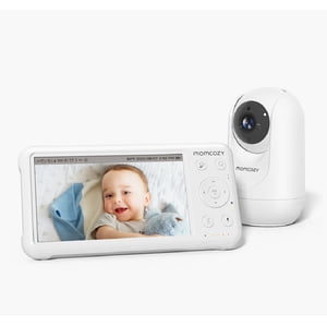 Momcozy Baby Monitor BM01, 1080P HD Video Monitor, Infrared Night Vision for Infant, Add-on Camera Unit, White
