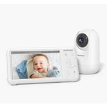 Momcozy Moniteur bébé BM01, 1080P HD Moniteur vidéo, Vision nocturne infrarouge pour bébé, Unité de caméra add-on, Blanc